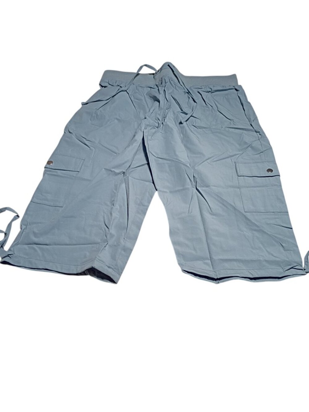 Rosvigor Women's Y2K Parachute Cargo Capri Pants / Pedal Pushers Size: XL